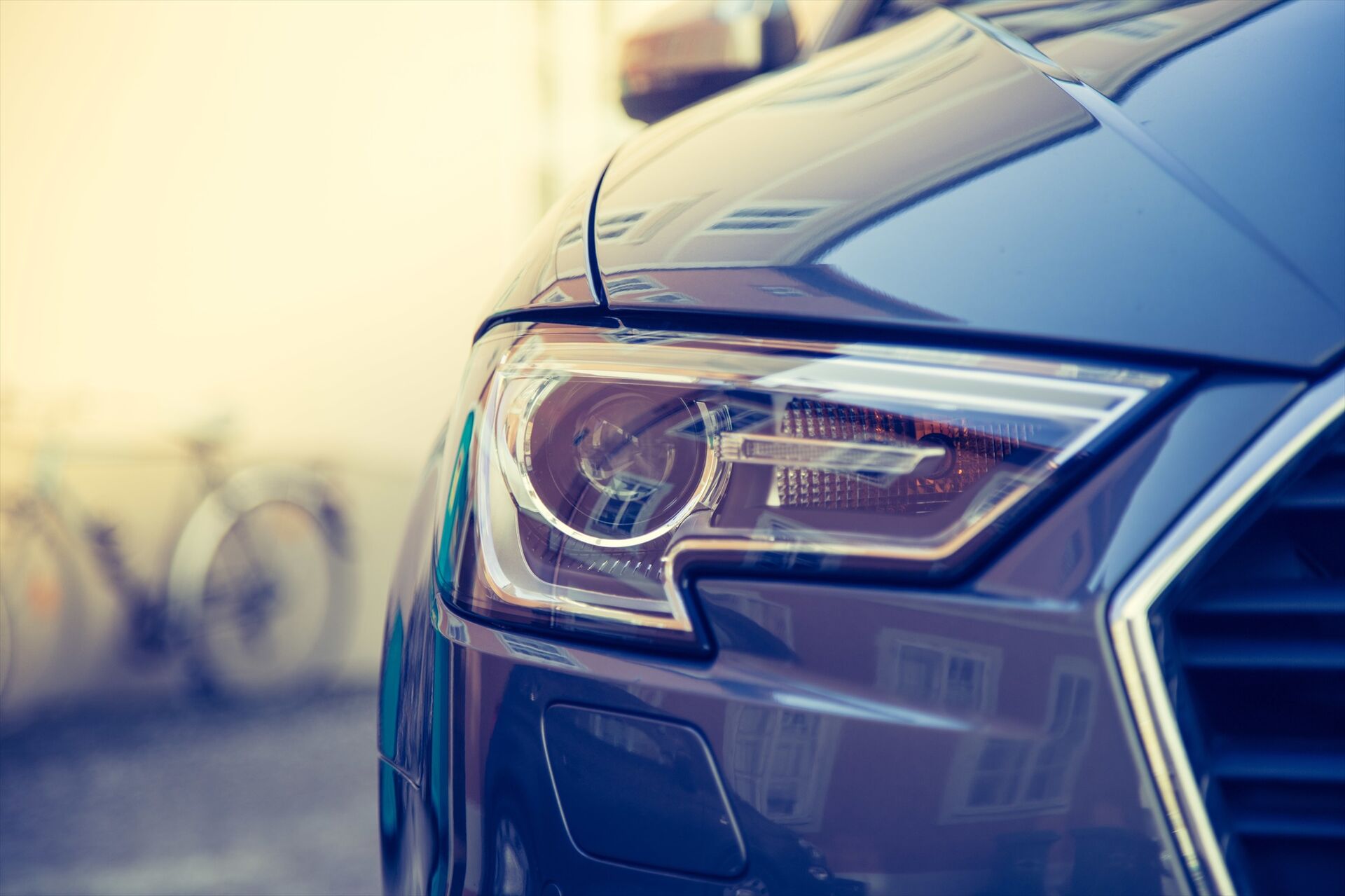 車ヘッドライト